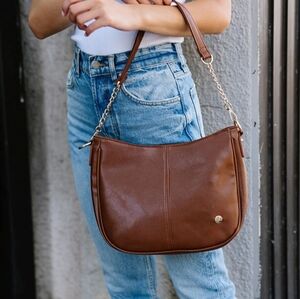 Modern + Chic Marissa Saddle Crossbody Bag